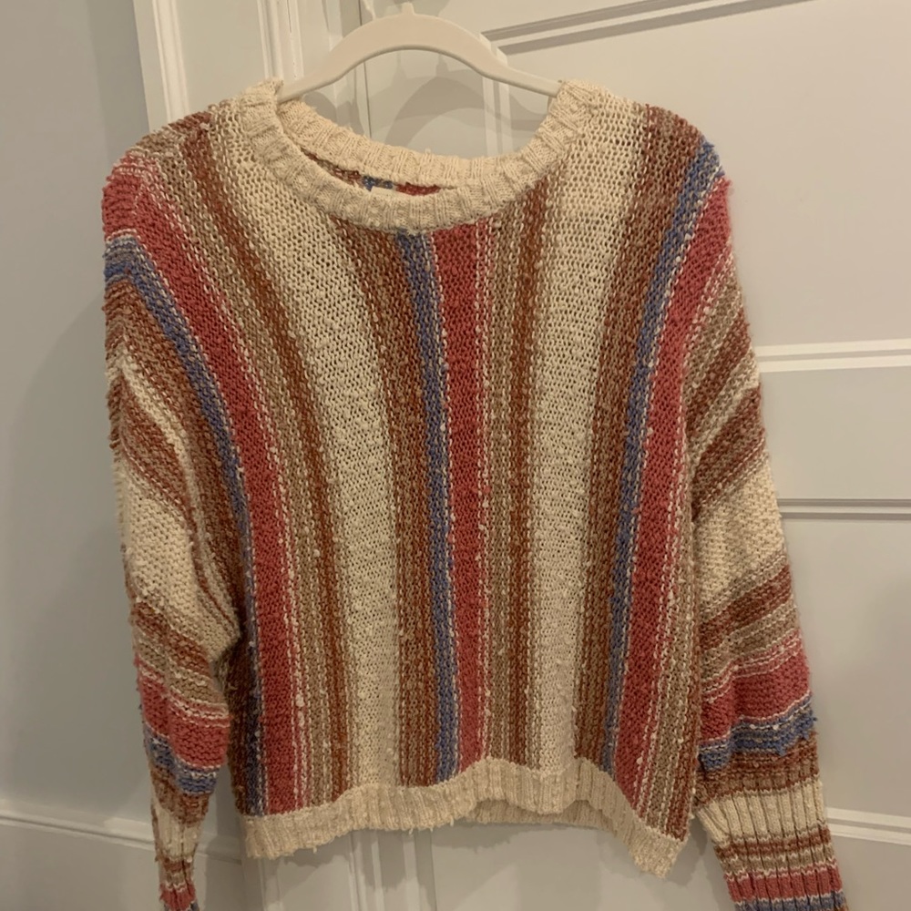 stripped sweater size: m